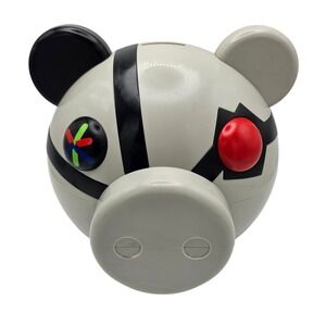 Roblox Piggy Phat Mojo Head Coin Bank White Black Robotic Eye Gaming Collectible